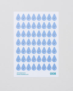 Mossery Stickers- Water Droplet