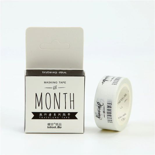 Month Washi Tape