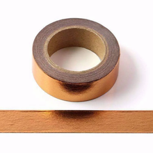Load image into Gallery viewer, Copper Gold Foil Washi Tape
