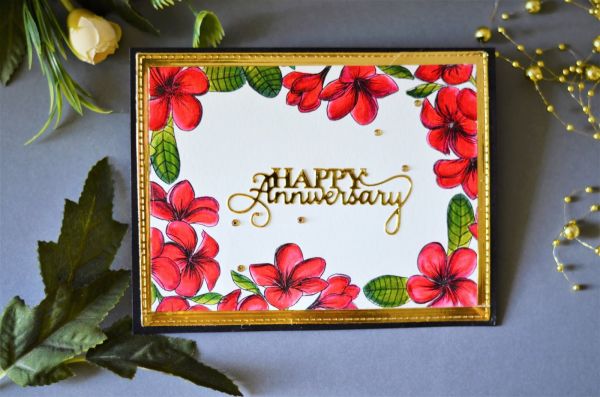 Plumeria Florals Clear Stamp