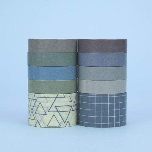 Forest Color Washi Tape (Set of 10)