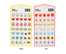 Load image into Gallery viewer, BTS BT21 OFFICIAL FACE STICKER
