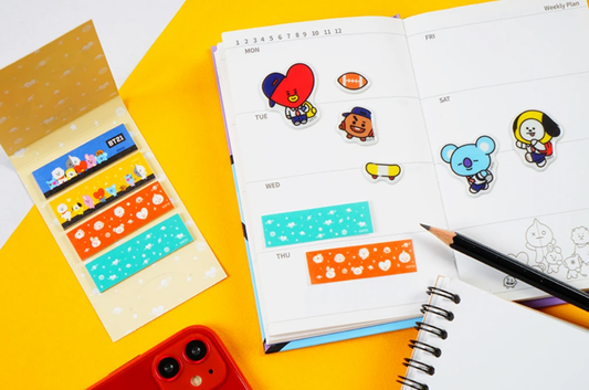 BTS BT21 OFFICIAL MASKING TAPE KIT