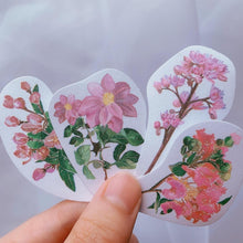 Load image into Gallery viewer, 40 Piece Purple Bloom Sticker Set
