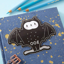 Load image into Gallery viewer, Spooky Boo Bat Laptop Sticker
