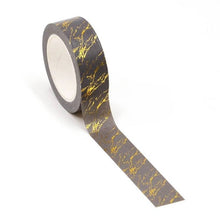 Load image into Gallery viewer, Gold Foil Marble Washi Tape
