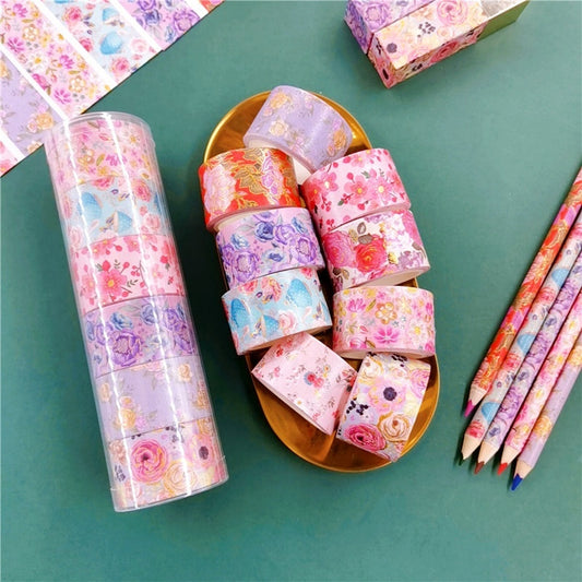 6Pcs Floral Washi Tape Set