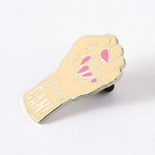 Load image into Gallery viewer, Girls Can Enamel Pin
