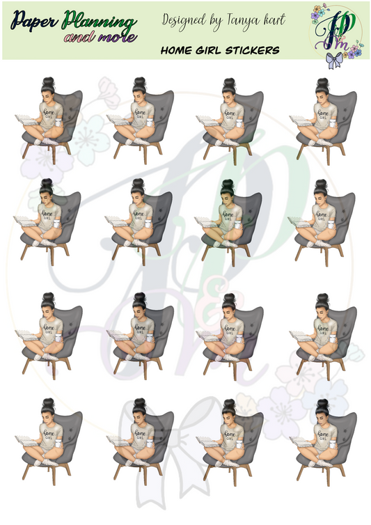 Home Girl Sticker Sheet