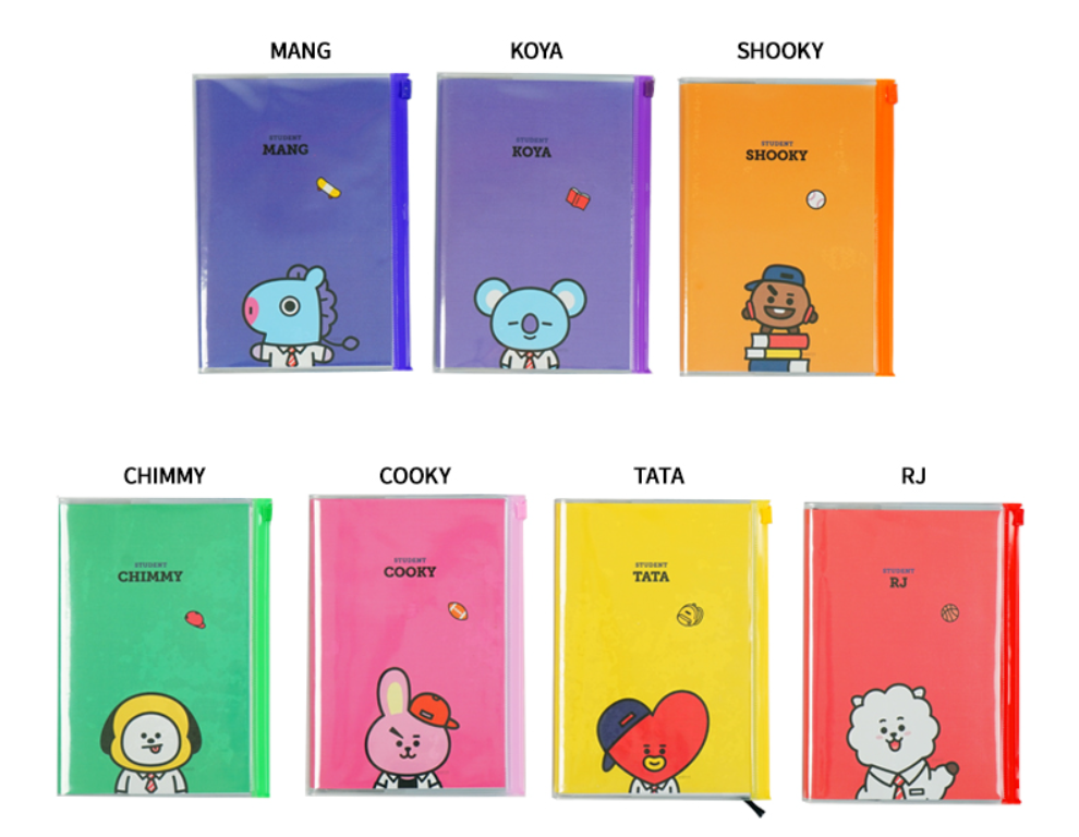 BTS BT21 OFFICIAL PVC COVER PLANNER