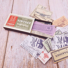 Load image into Gallery viewer, 60 Piece Vintage Coupon Stickers
