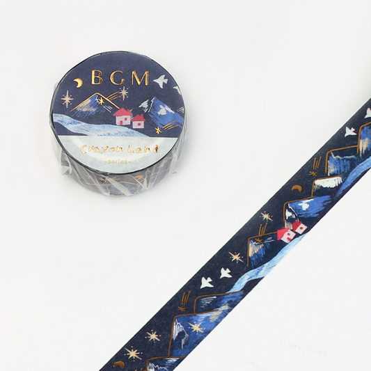 BGM Washi Tape - Mountain Landscape