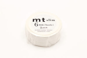 MT Washi Slim Masking Tape (6mm) (Pack of 3)