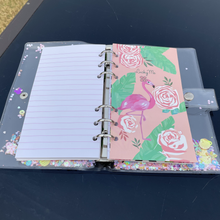 Load image into Gallery viewer, Flamingo Transparent Ring Binder
