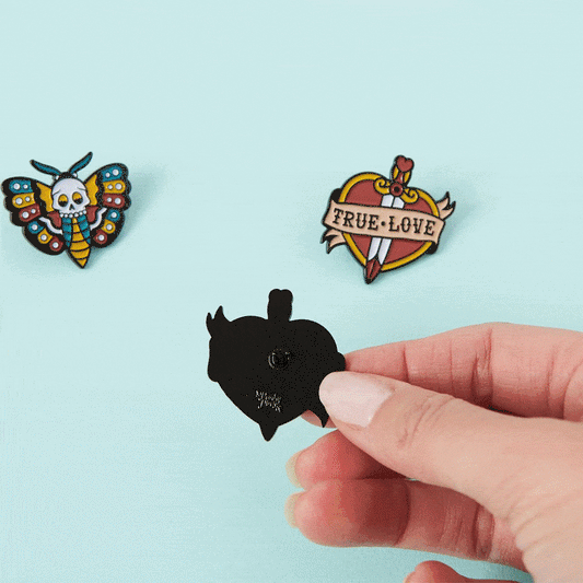 Secure Locking Pin Back