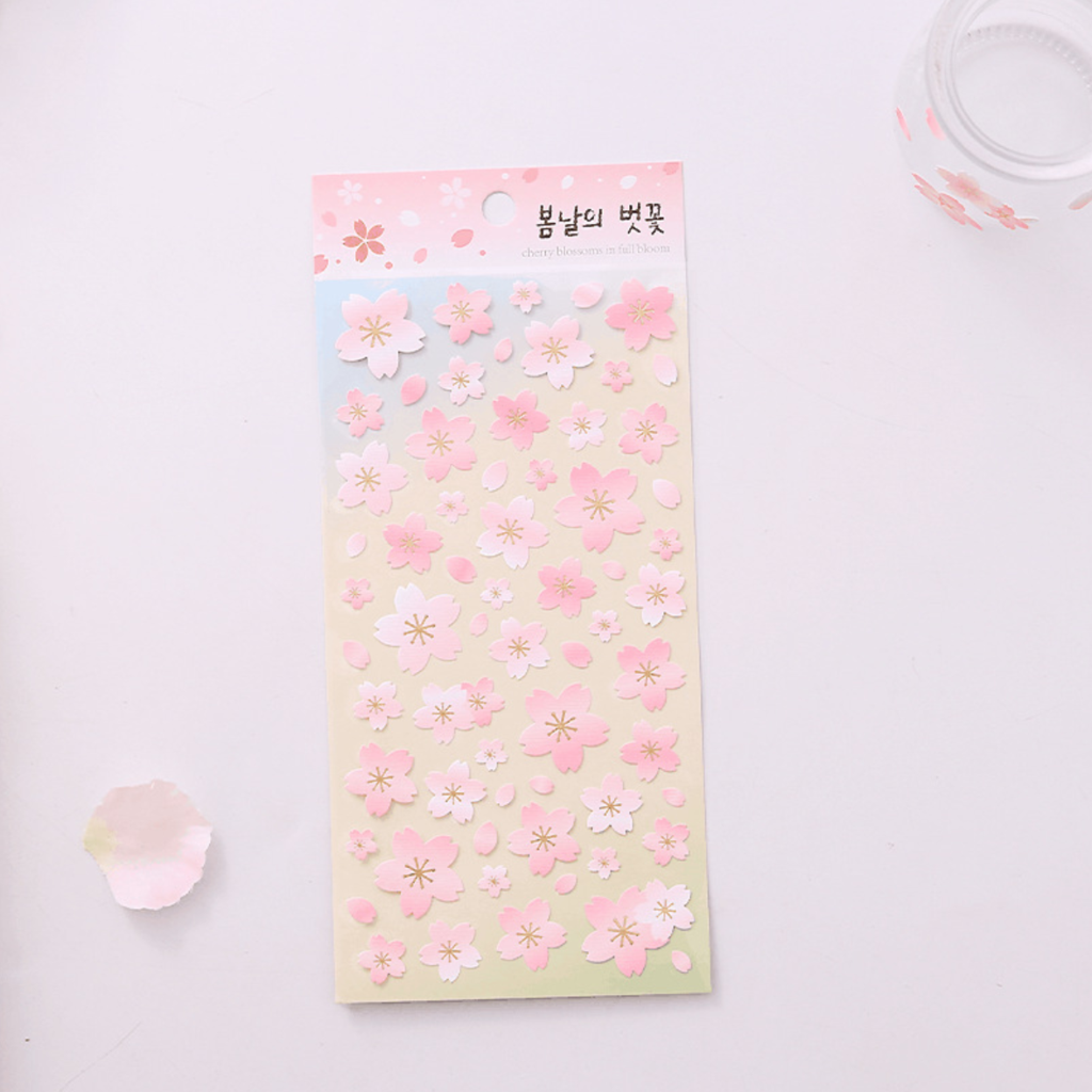 Sakura Cherry Blossom Stickers - In Full Bloom