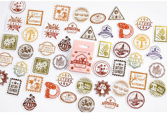 Autumn Mail Sticker Box