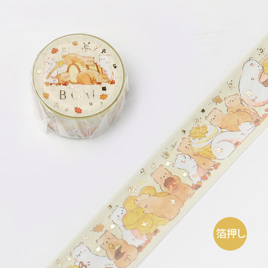 BGM Foil Stamping Animal Party Masking Tape