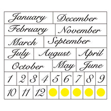 Load image into Gallery viewer, Notebook Washi Tape - Date &amp; Day of the Week (Set)
