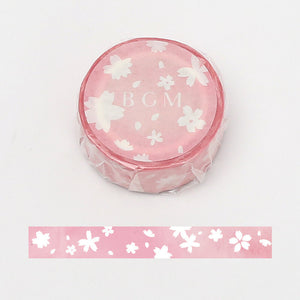 BGM Sakura Snow Washi Tape