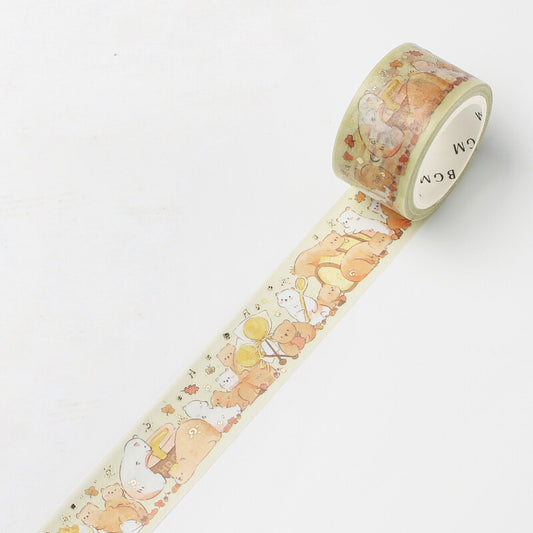 BGM Foil Stamping Animal Party Masking Tape