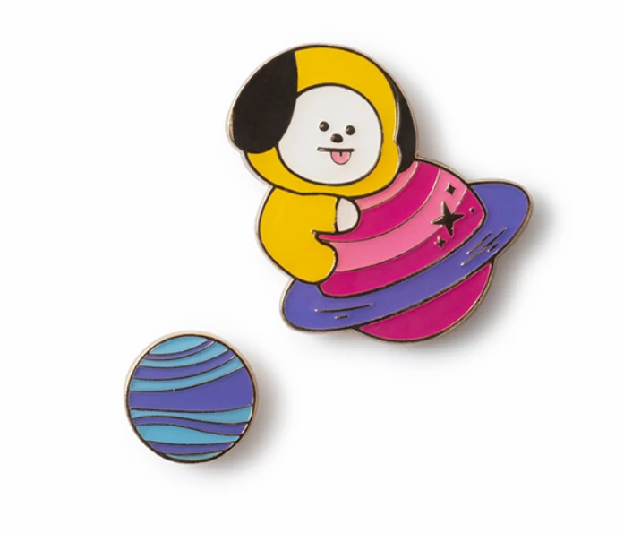 BT21 OFFICIAL SPACE METAL BADGE