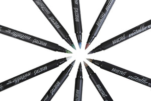 Metallic Brush Pen Set of 10