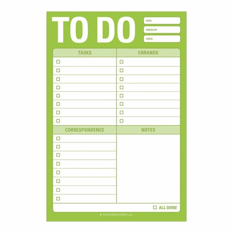 Knock Knock To Do Great Big Sticky Notes