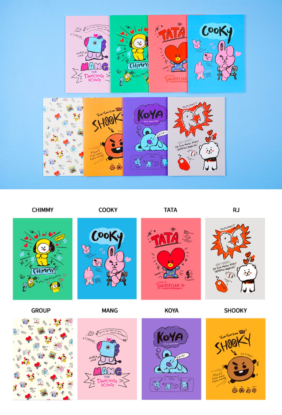 BT21 Spring Notebook