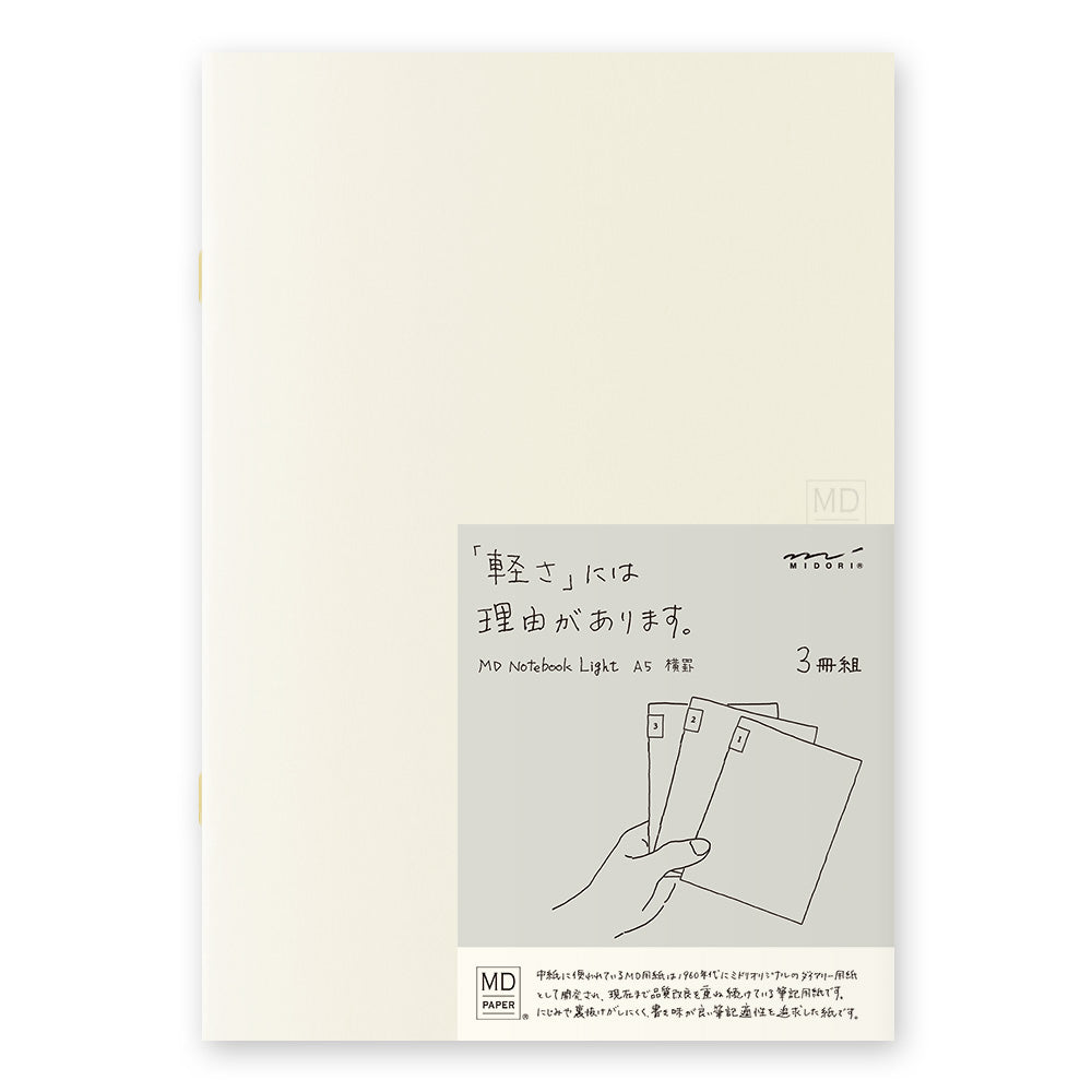 MD Notebook Light -A5- 3pcs Pack