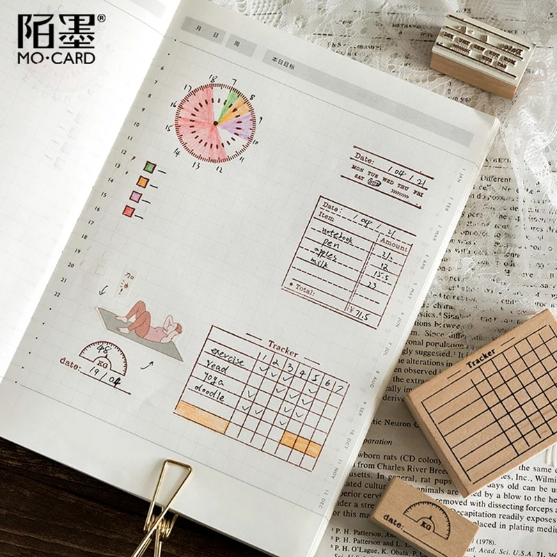 Note Journal Stamp Bullet Journal Functional Stamps – Paper planning and more