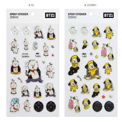 BT21 OFFICIAL EPOXY STICKER - ZODIAC