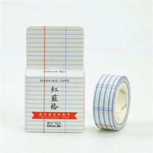 Load image into Gallery viewer, Blue Red Grid Washi Tape
