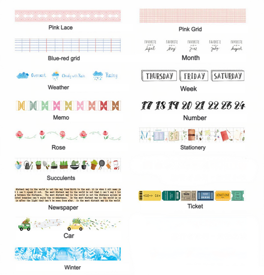 Succulent Washi Tape