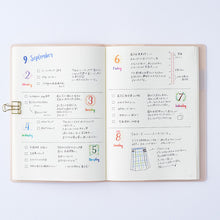 Load image into Gallery viewer, Notebook Washi Tape - Date and Day of the Week
