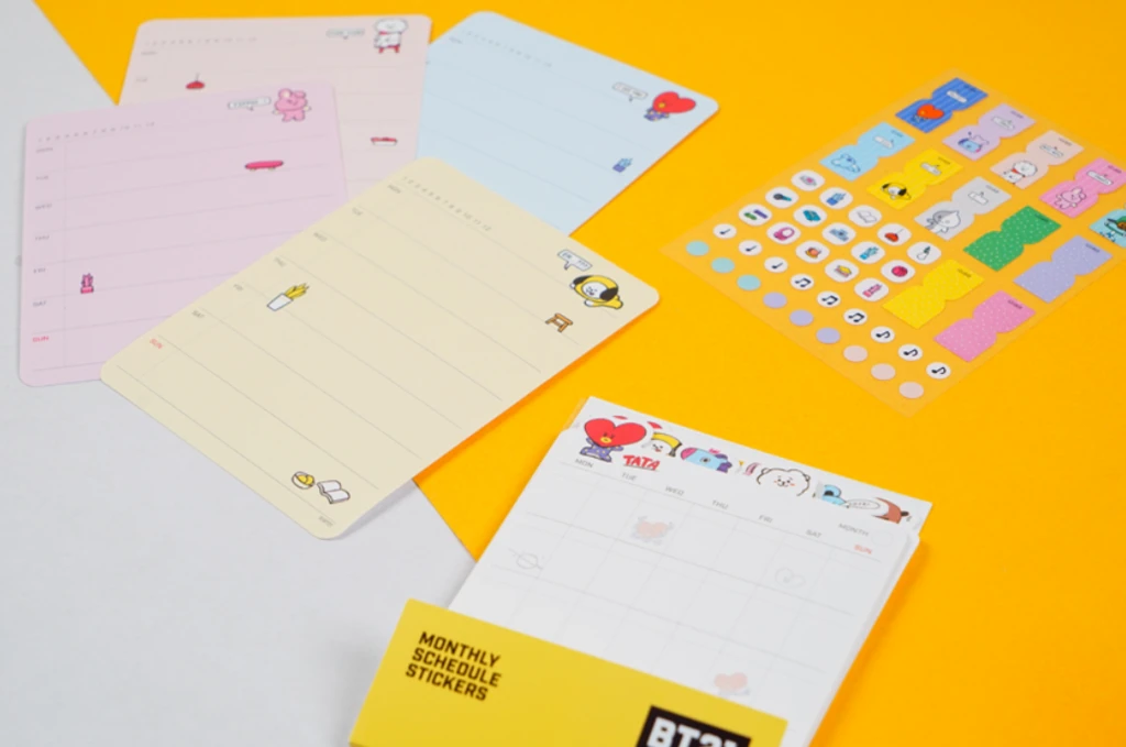 BTS BT21 OFFICIAL DIARY STICKER| PLANNER
