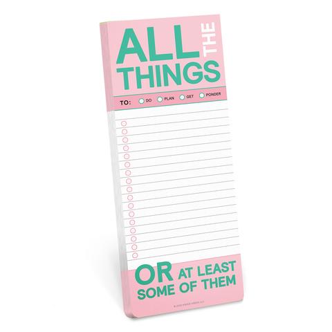 Knock Knock All The Things Make-a-List Pad