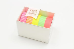 MT Washi Masking Tape Gift Box Shade – NEON 2 (Pack of 5