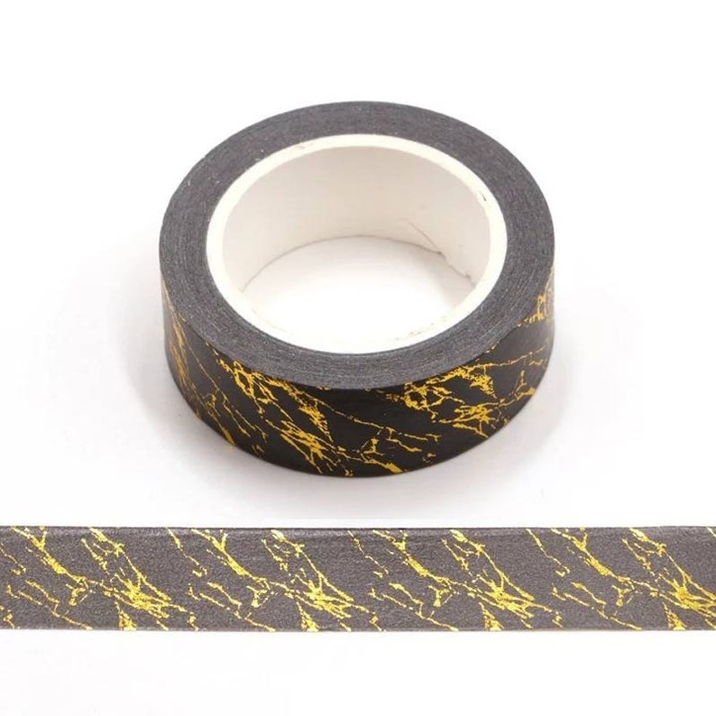 Gold Foil Marble Washi Tape