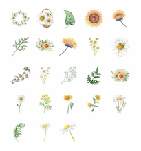 Load image into Gallery viewer, Sunflower Floral Planner Stickers
