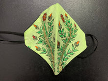 Load image into Gallery viewer, Face Mask - Madhubani Style (Plants)
