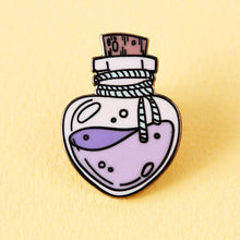Load image into Gallery viewer, Love Potion Bottle Enamel Pin
