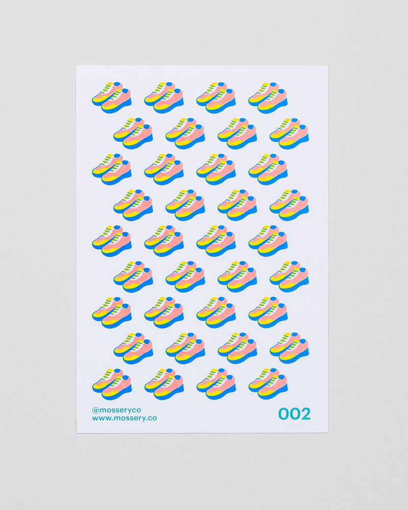 Mossery Stickers- Running Shoes