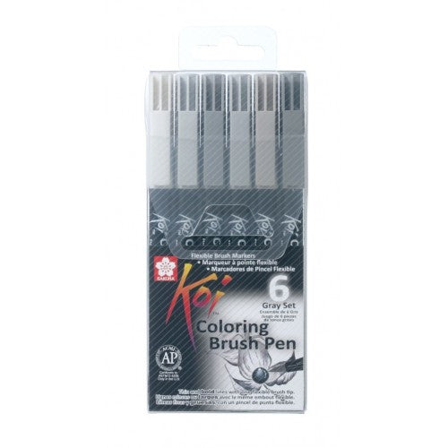 Sakura Koi Coloring Brush Pen (Set of 6)