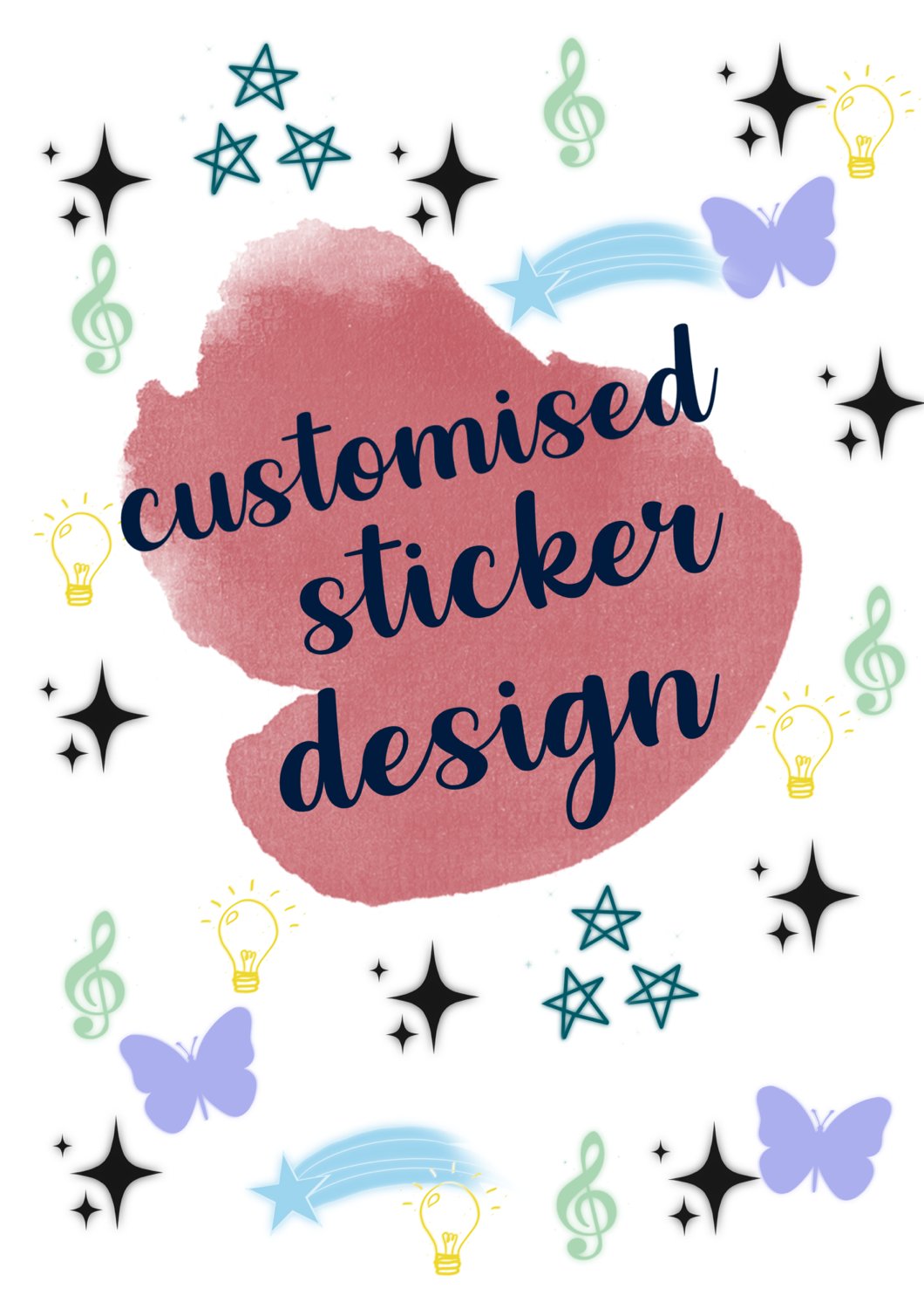 Customised (Pre-Designed) Sticker Sheet - Paper planning and more