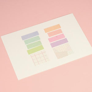 Pale Color Washi Tape (Set of 10)