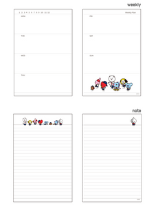 BTS BT21 OFFICIAL PVC COVER PLANNER