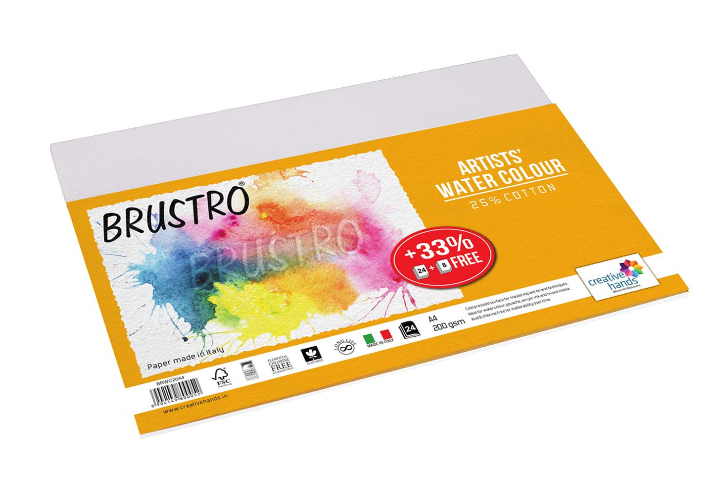 BR WC Paper 200gsm A4 Pk of 12 +4