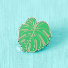 Load image into Gallery viewer, Monstera Cheese Plant Leaf Enamel Pin
