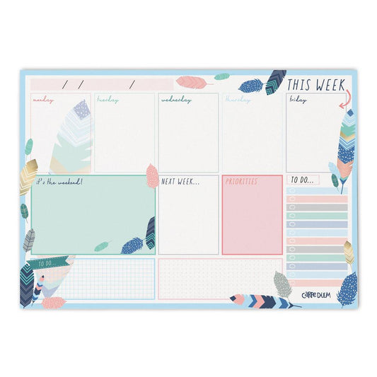 Feathers Weekly Planner Pad